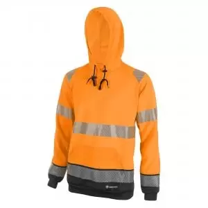 Image of Beeswift High Visibility Two Tone Hoody Orange Black M HVTT025ORBLM