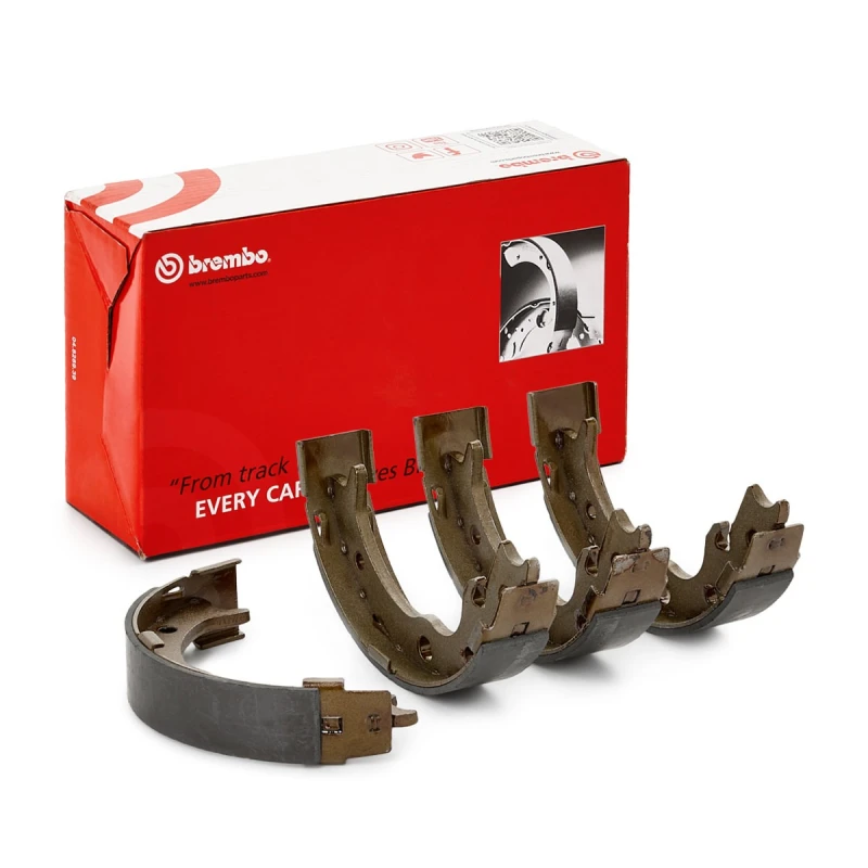 Image of BREMBO S 28 516 Handbrake Shoes ESSENTIAL LINE Brake Shoe Set,parking brake (1419)