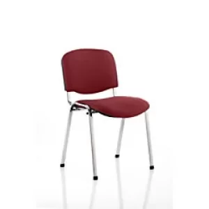 Image of Dynamic Stacking Chair ISO Seat Ginseng Chilli Pack of 4 Without Arms Fabric