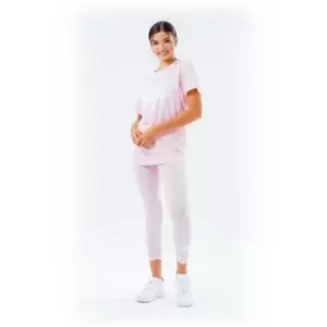 Hype Script T-Shirt and Leggings Set - Pink