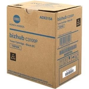 Image of Original Konica Minolta TNP50K Black Laser Toner Ink Cartridge