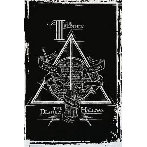 Image of Harry Potter Deathly Hallows Graphic Maxi Poster