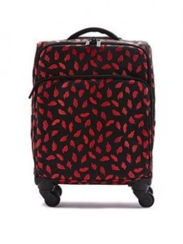 Image of Lulu Guinness Red Painted Lip Felicity Suitcase