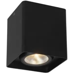 image of Lucide Leeds Modern Flush ceiling light Outdoor - LED - 1x9W 2700K - IP54 - Black