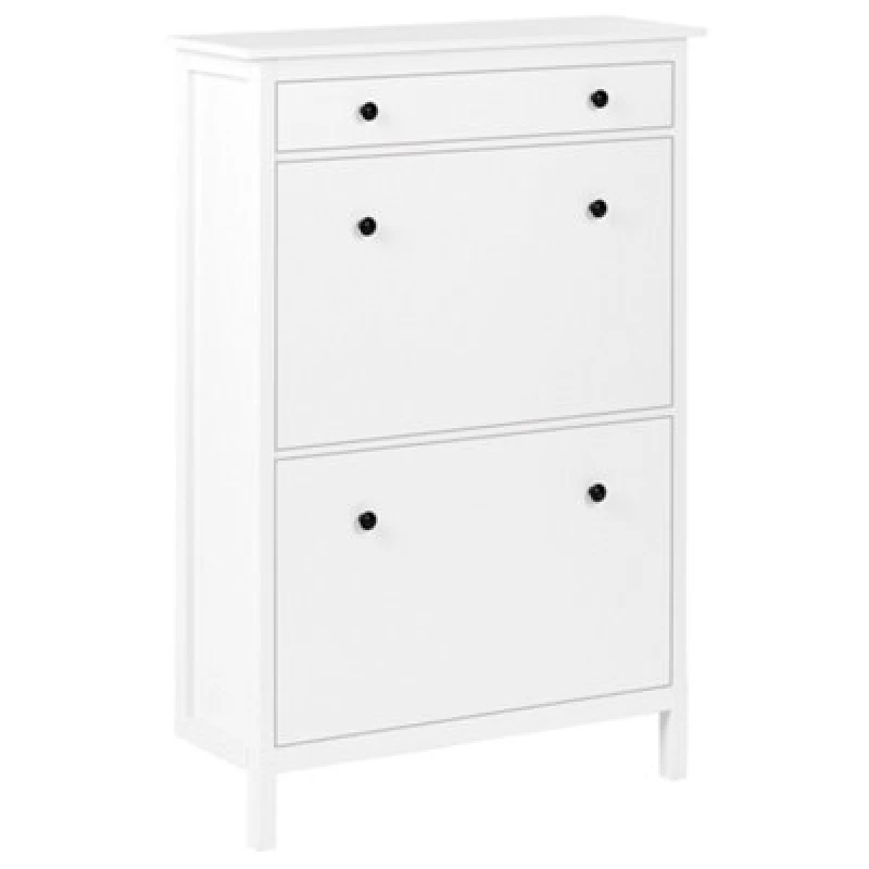 Image of Beliani Shoe Storage Cabinet Gibson White