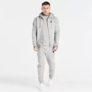 image of SikSilk Plain Zip Hoodie - Grey