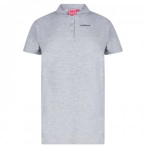 Image of LA Gear Pique Polo Shirt Ladies - Grey Marl