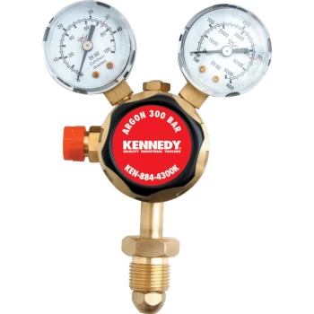 Image of Regulator 300 Bar - Single Stage 2 Gauge - Argon 0-35LPM