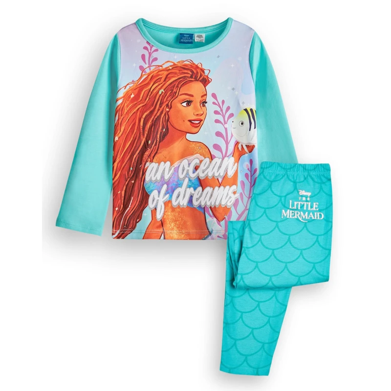 Image of Disney Long Sleeve Long Leg Pyjama Set Blue female
