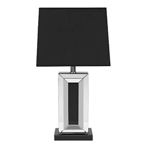 Mirror Table Lamp & Black Accent **SHIPPING RESTRICTIONS**