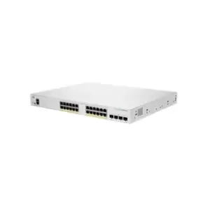 Image of Cisco CBS250-24FP-4G-EU network switch Managed L2/L3 Gigabit Ethernet (10/100/1000) Silver