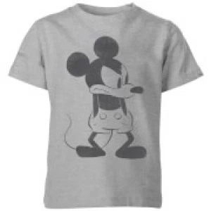 Image of Disney Angry Mickey Mouse Kids T-Shirt - Grey - 11-12 Years