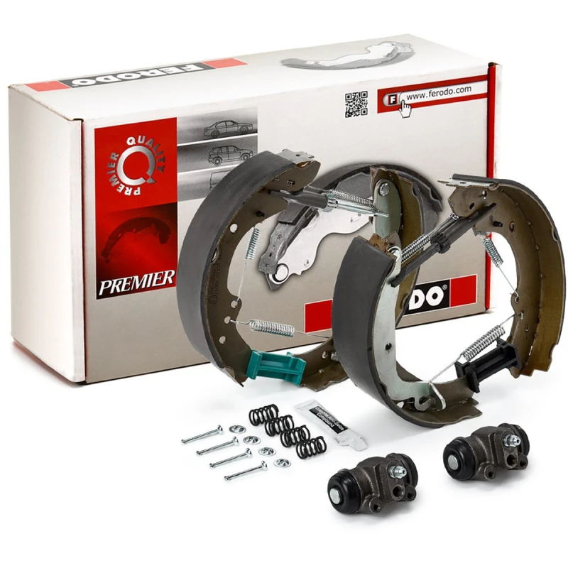 Image of FERODO FMK230 Brake Set, drum brakes with wheel brake cylinder Brake Set,drum brakes (3859)
