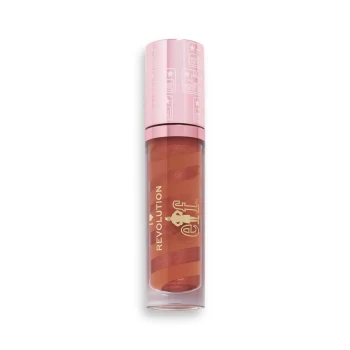 image of I Heart Revolution x Elf Candy Cane Lip Gloss 7.5ml (Various Colours) - Best Coffee