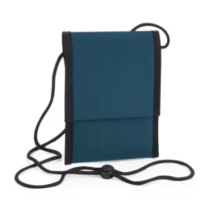 Image of Bagbase Recycled Neck Pouch (One Size) (Petrol)