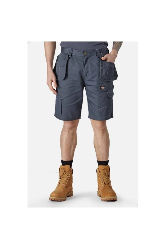 Image of Dickies Mens Redhawk Pro Work Shorts in Grey Size: 36R Grey Male 36R
