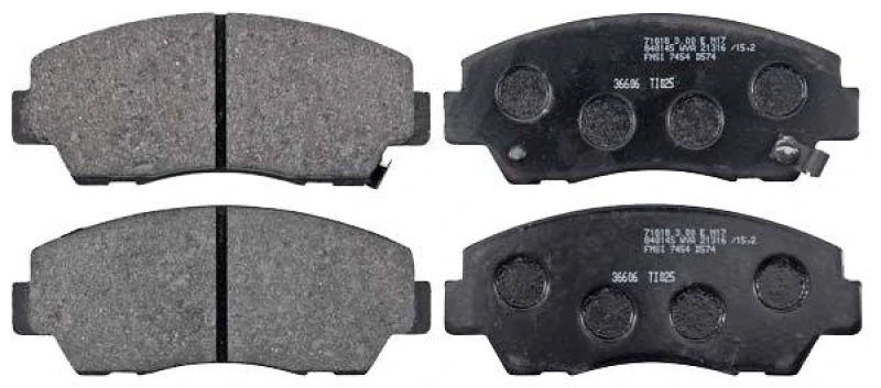 Image of A.B.S. 36606 Brake pad set with acoustic wear warning Brake Pad Set,disc brake (402)