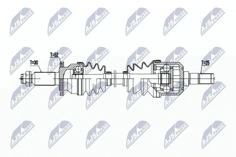 Image of NTY Drive shaft NTY NPW-HY-623