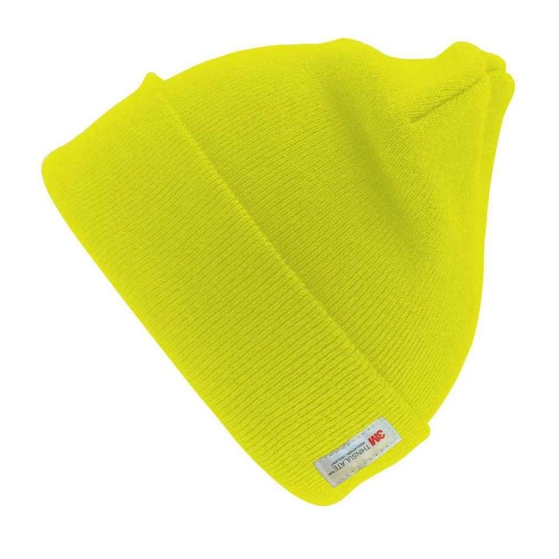 Image of Result Result Men Woolly Thinsulate Ski Hat in Yellow Yellow One Size Male 5063470304592