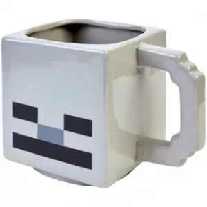 image of Minecraft Skeleton 3D Sculpted Ceramic Mug