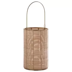 image of Olivia's Rattan Hurricane Candle Holder Medium