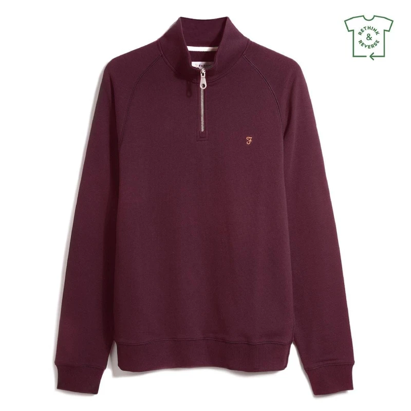 Image of Farah Jim Zip Jumper Farah Red male Large