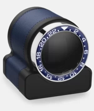Image of Scatola del Tempo Watch Winder Rotor One Blue Blue Bezel