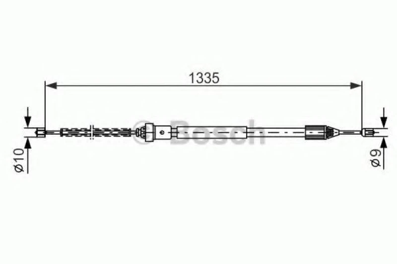 Image of Handbrake cable Bosch 1 987 477 783