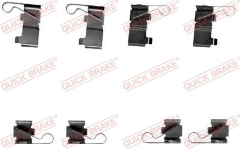 Image of QUICK BRAKE Brake pad fitting kit QUICK BRAKE 109-1699