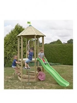 Image of Tp Castlewood Dover Wooden Climbing Frame & Slide