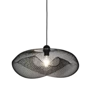 Zumalinelighting - Zumaline Alice Wire Frame Pendant Ceiling Light, Black, 1x G9