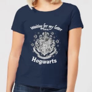 Image of Harry Potter Waiting For My Letter From Hogwarts Womens T-Shirt - Navy - L