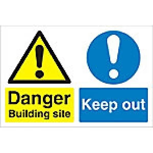 image of Site Sign Keep Out PVC 45 x 60 cm