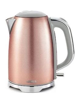 image of Tower Glitz 3000W 1.7L Kettle - Blush Pink T10039Bp