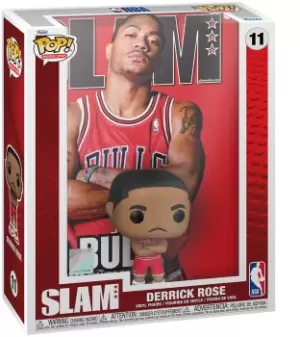 image of NBA Slam - Derrick Rose (Pop! NBA Cover) - vinyl figurine no. 11 Funko Pop! multicolor