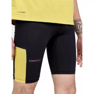 image of Craft Mens Pro Hypervent Shorts (L) (Black/Cress)