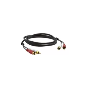 image of Kramer Electronics 2xRCA M/M 0.3m audio cable RCA Black