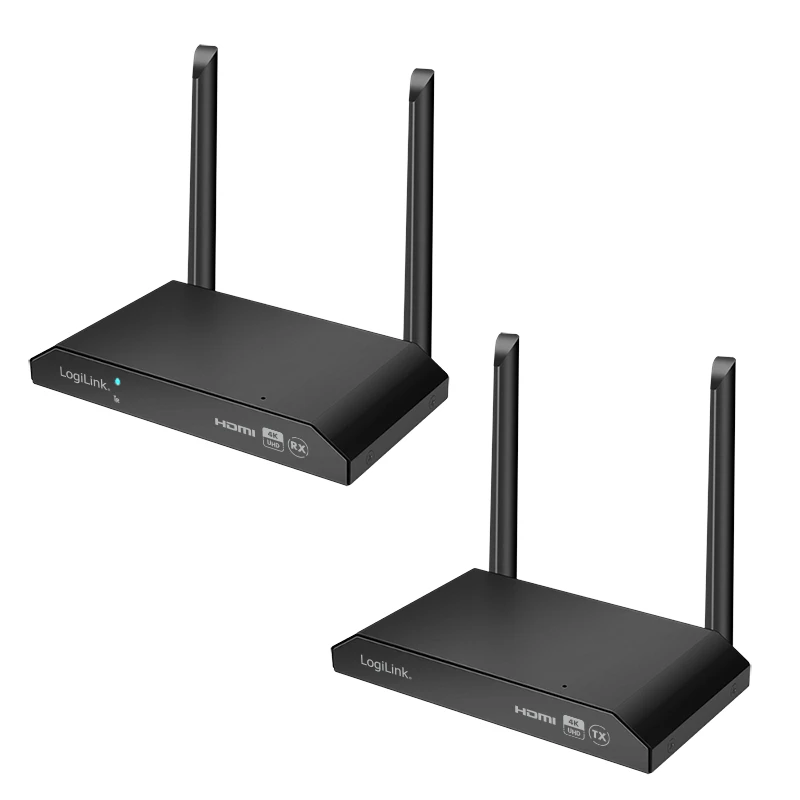 Image of LogiLink HDW0103 AV extender AV transmitter & receiver Black