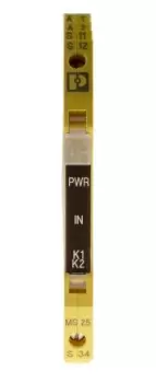 Image of Phoenix Contact PSRmini 24 V dc Safety Relay - Single Channel With 1 Safety Contact 1 Auxiliary Contact, Manual Reset