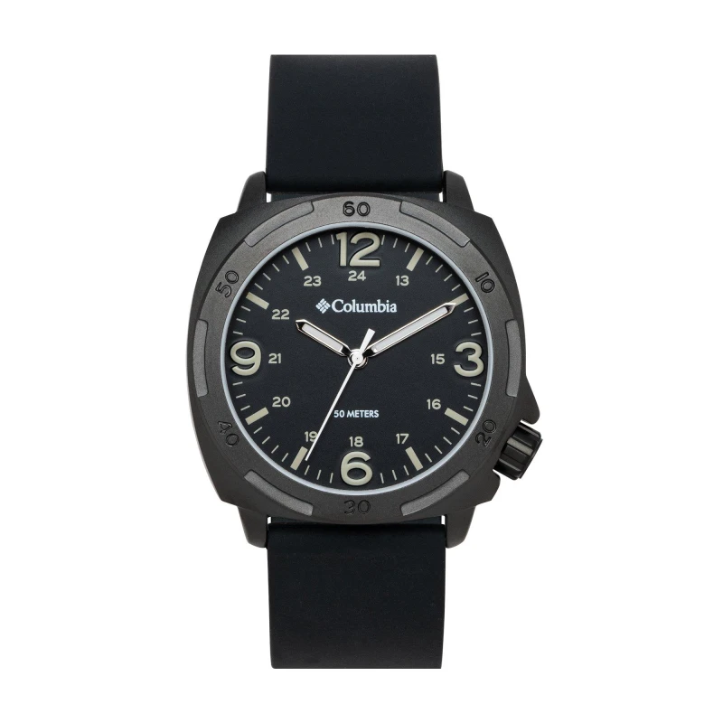 Image of Columbia Delta Ridge Silicone Strap Sports Watch Black male One Size