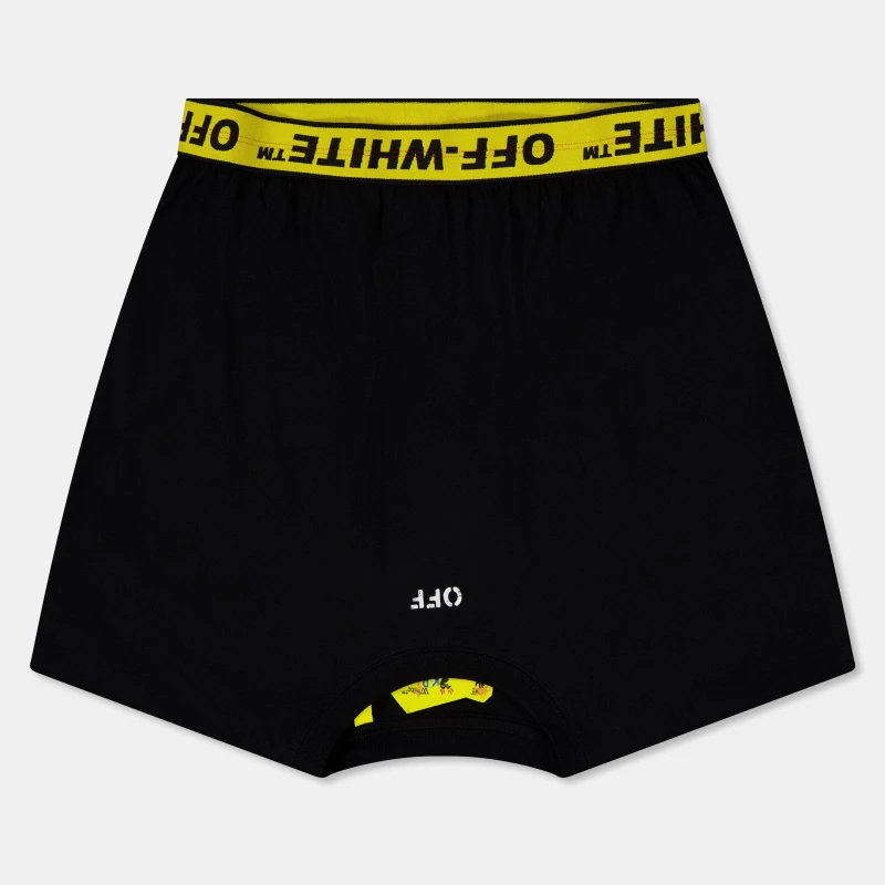 Image of Off White Kids Cropped T-Shirt, Cropped Design Black female 8Y