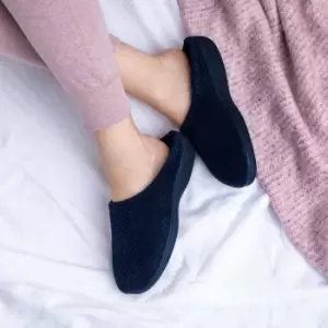 Image of totes Isotoner Popcorn Ladies Mule Slippers Navy