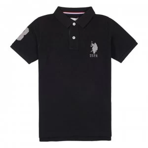 image of US Polo Assn Player 3 Polo Shirt - Black