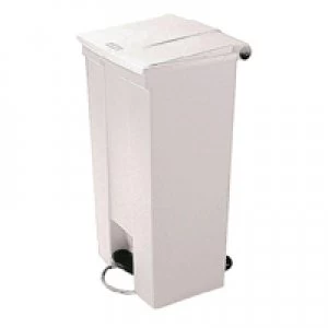 image of Slingsby Step On Waste Container 87 Litre White 324308