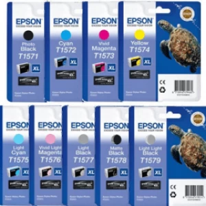 Image of Epson Turtle T157 Black & Colour Ink Cartridge