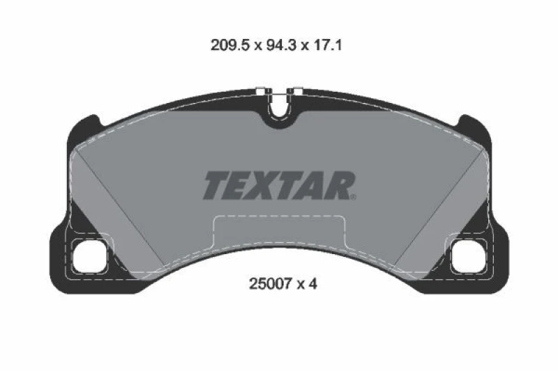Image of Brake pad set TEXTAR 2500703