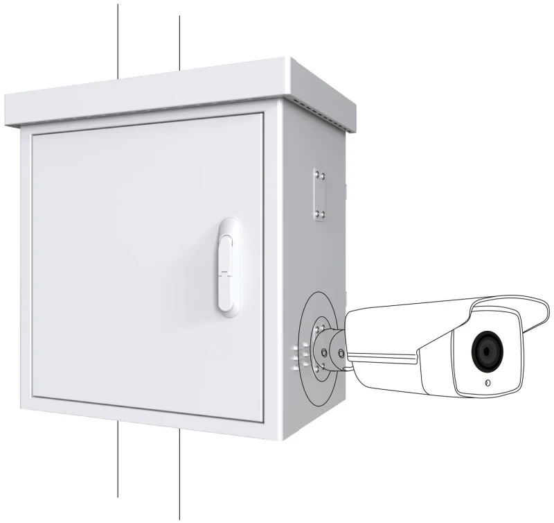 Image of Lanview RCCTV003 rack cabinet 0U White
