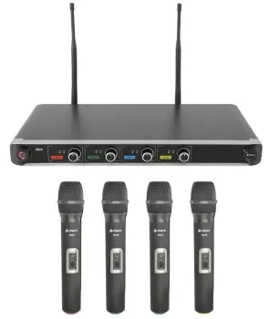 Image of Quad UHF Handheld Wireless Mic Systems