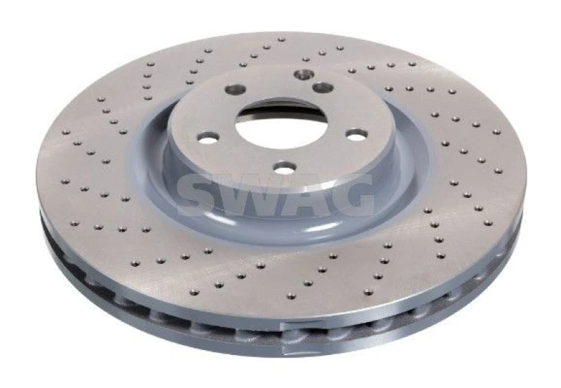 Image of SWAG 10 94 4030 Brake disc Front Axle, perforated/vented, Coated, High-carbon Brake Disc (82)