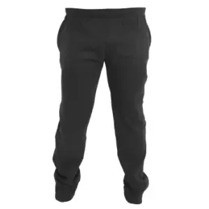 Image of Duke Mens Kingsize Albert Open Hem Jogging Bottoms (7XL) (Black)